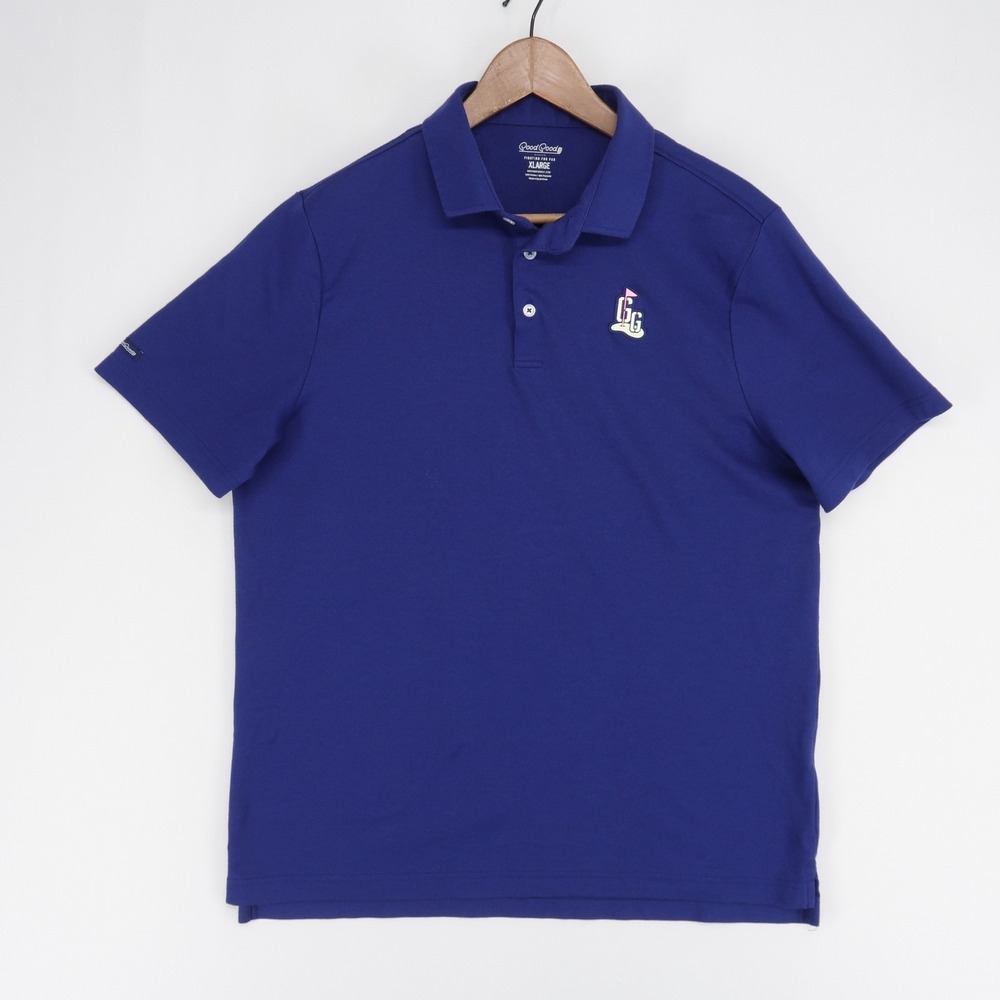 Good Good Ideal Polo Shirt Mens XL Blue Golf Short Sleeve Fighting For Par